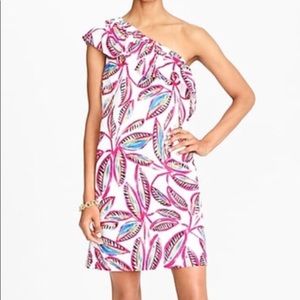 NWT J.Crew Tropical Ruffle Dress